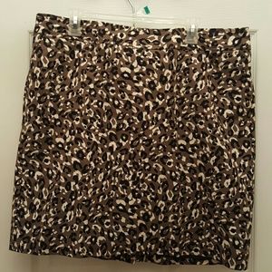Printed Brown Skirt